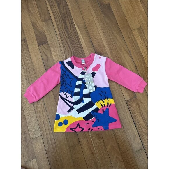 Tuc Tuc Baby Girl Plush Dress Colorful Size 12 Months - Picture 1 of 5